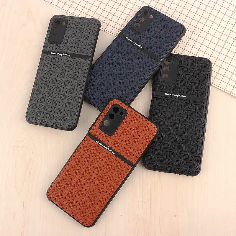 قاب ژله ای سامسونگ Galaxy A02s / M02s / A03s طرح حصیری محافظ لنزدار Pro Camera