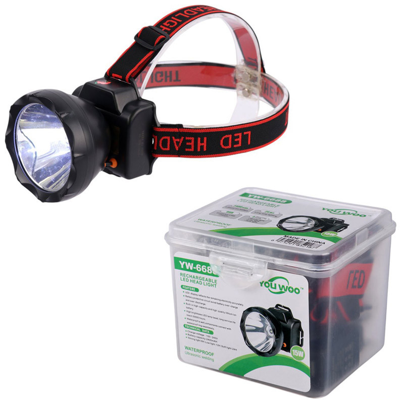 چراغ قوه پیشانی هدلایت شارژی YOU WOO YW-6688