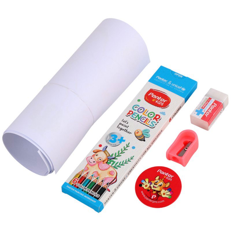 مداد رنگی 6 رنگ پنتر Panter Kids pu104