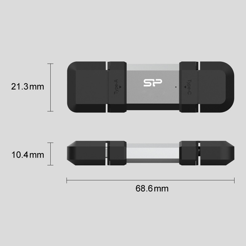 فلش 64 گیگ سیلیکون پاور Silicon Power MOBILE C51 OTG Type-C USB3.2
