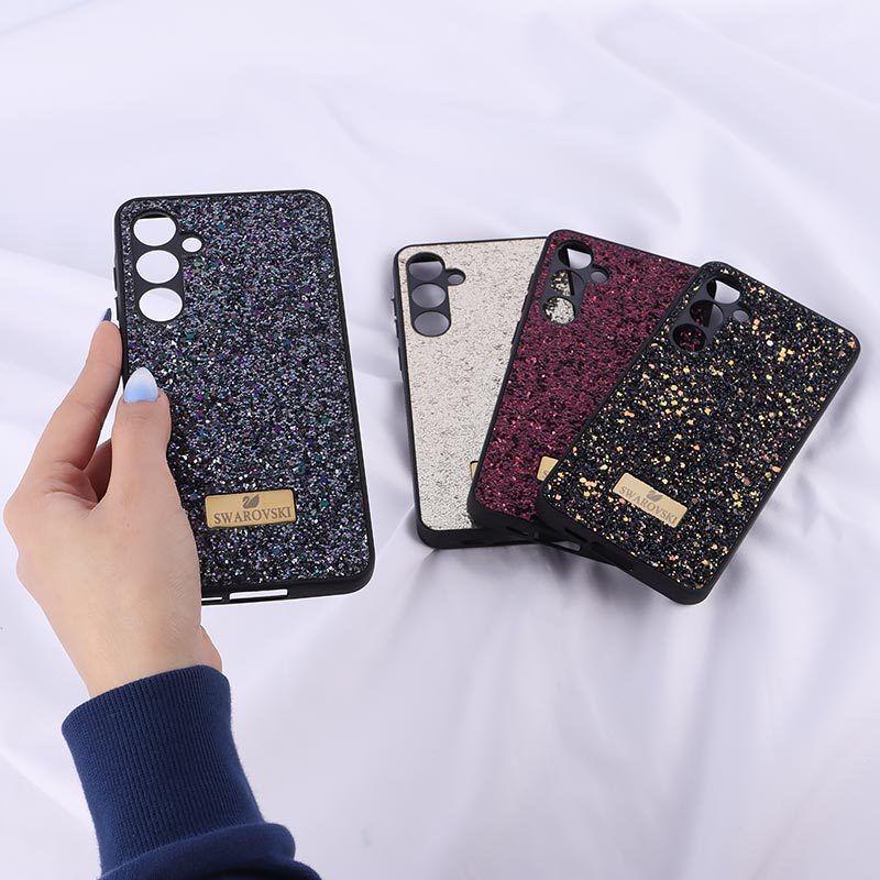 قاب شاینی Swarovski سامسونگ Galaxy A55 محافظ لنزدار