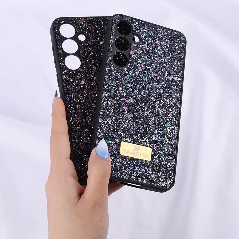 قاب شاینی Swarovski سامسونگ Galaxy A55 محافظ لنزدار