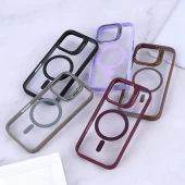 قاب PC مگ سیف استندشو با محافظ لنز رینگی Bracket آیفون iPhone 16 Pro