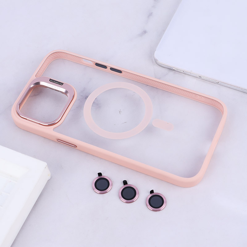 قاب PC مگ سیف استندشو با محافظ لنز رینگی Bracket آیفون iPhone 12 Pro Max