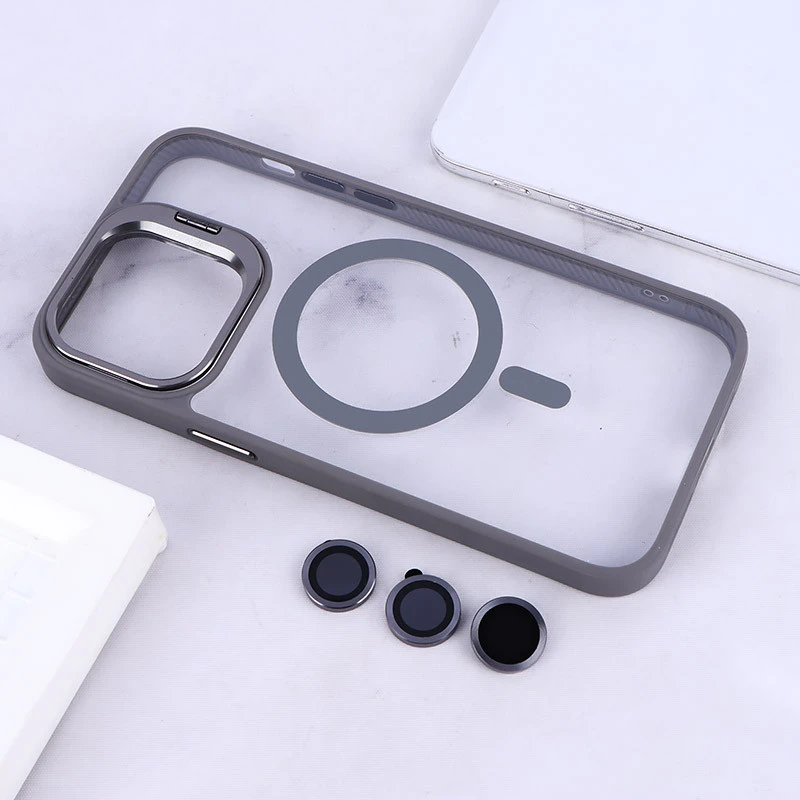قاب PC مگ سیف استندشو با محافظ لنز رینگی Bracket آیفون iPhone 14 Pro Max