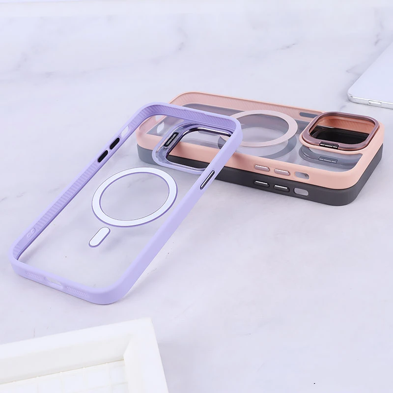 قاب PC مگ سیف استندشو با محافظ لنز رینگی Bracket آیفون iPhone 14 Pro Max