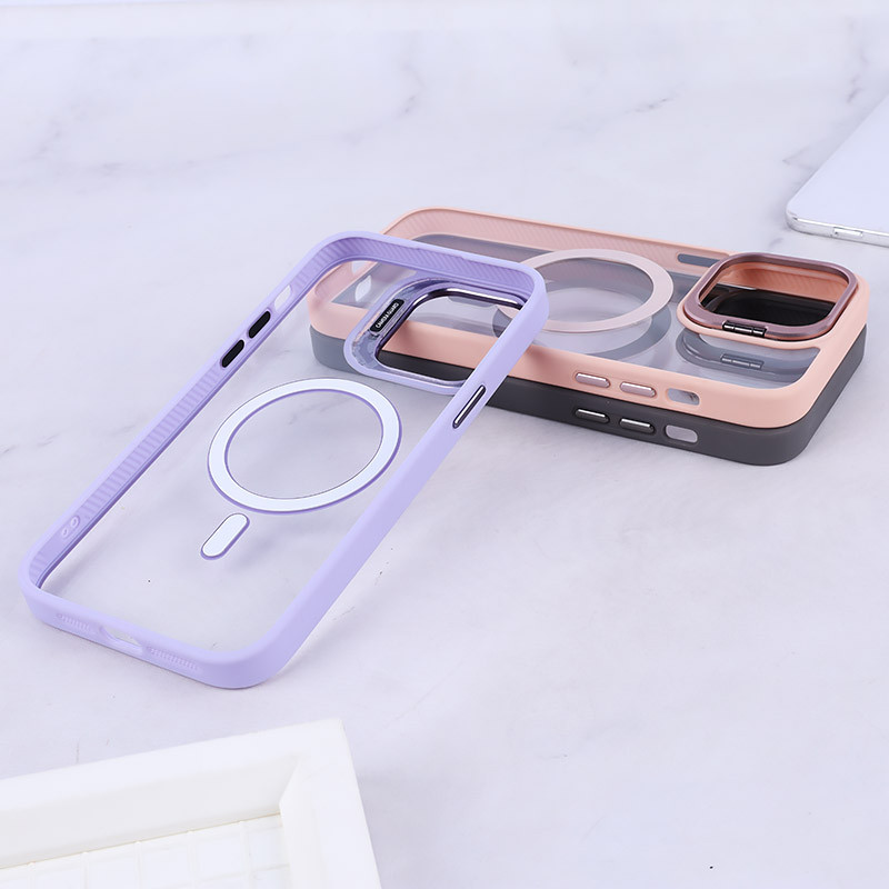 قاب PC مگ سیف استندشو با محافظ لنز رینگی Bracket آیفون iPhone 14 Pro Max