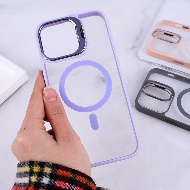 قاب PC مگ سیف استندشو با محافظ لنز رینگی Bracket آیفون iPhone 14 Pro Max
