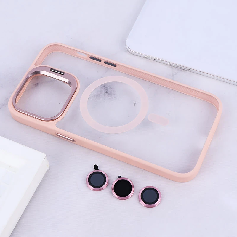 قاب PC مگ سیف استندشو با محافظ لنز رینگی Bracket آیفون iPhone 14 Pro Max
