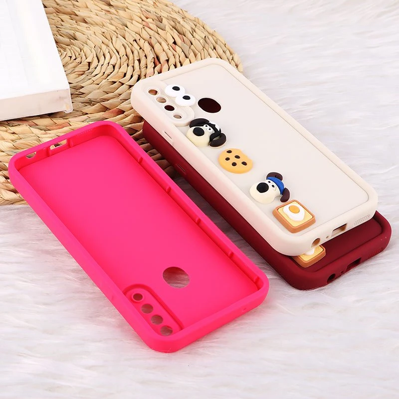 قاب سولید سامسونگ Galaxy A20s عروسک برجسته محافظ لنزدار