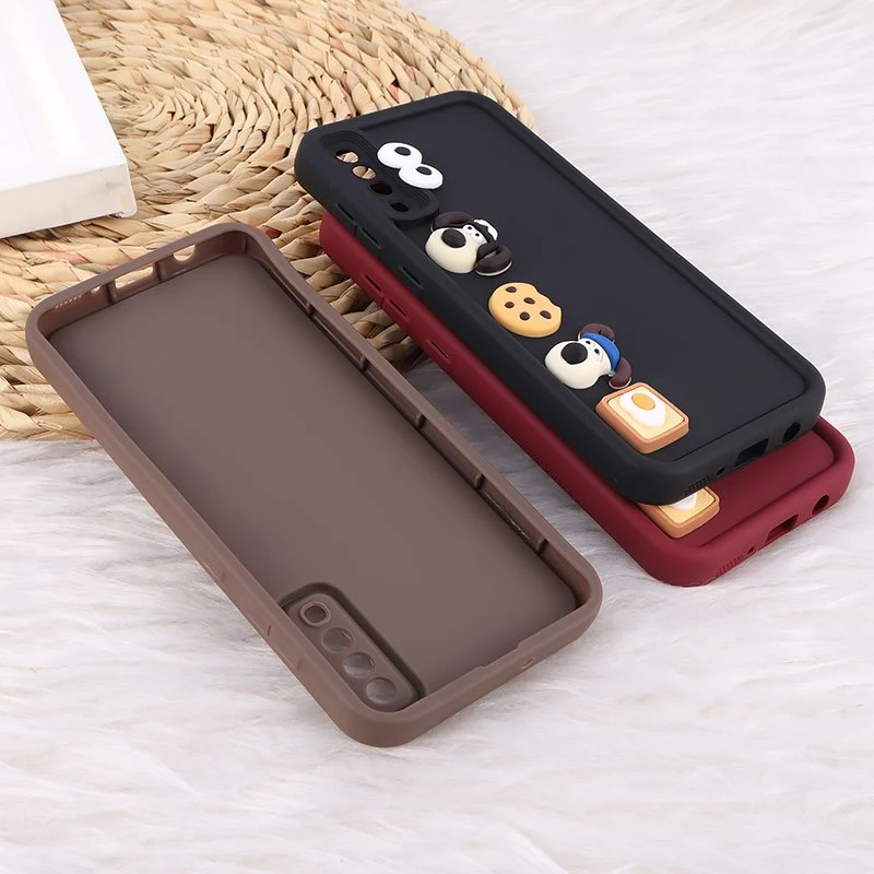 قاب سولید سامسونگ Galaxy A70 / A70s عروسک برجسته محافظ لنزدار