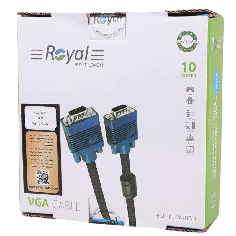 کابل Royal VGA 4+3 10m