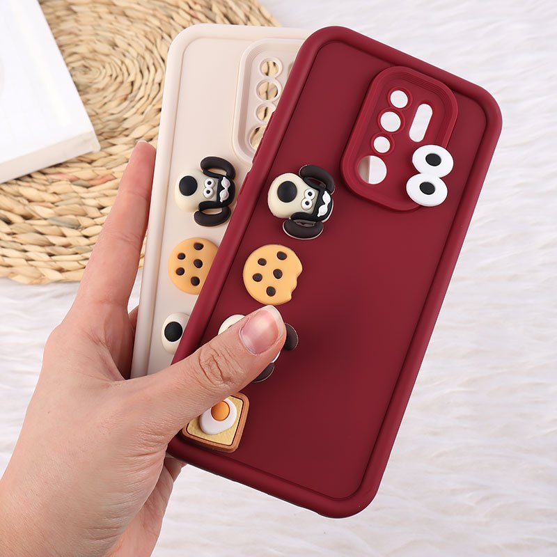 قاب سولید شیائومی Redmi 9 / 9 Prime عروسک برجسته محافظ لنزدار