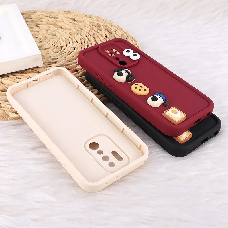 قاب سولید شیائومی Redmi 9 / 9 Prime عروسک برجسته محافظ لنزدار
