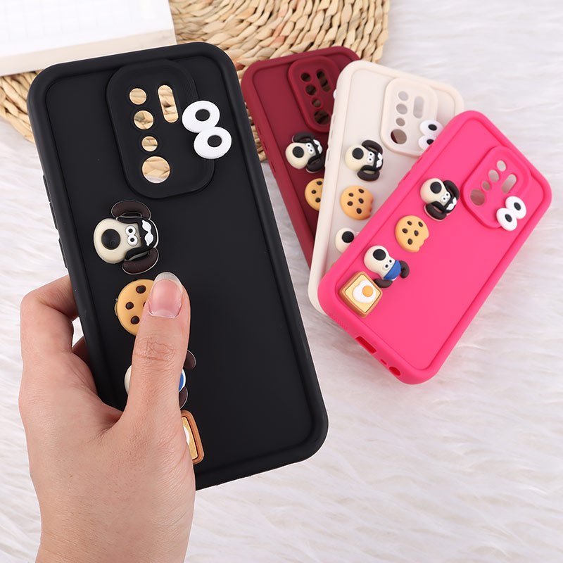 قاب سولید شیائومی Redmi 9 / 9 Prime عروسک برجسته محافظ لنزدار