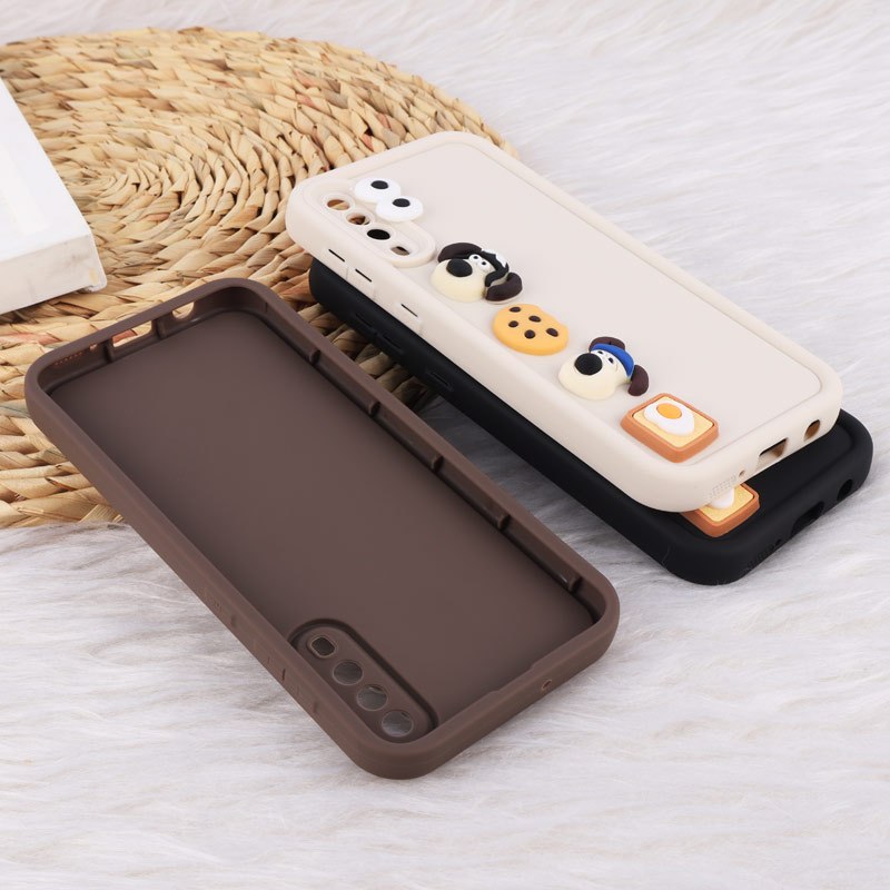 قاب سولید سامسونگ Galaxy A30s / A50 / A50s عروسک برجسته محافظ لنزدار