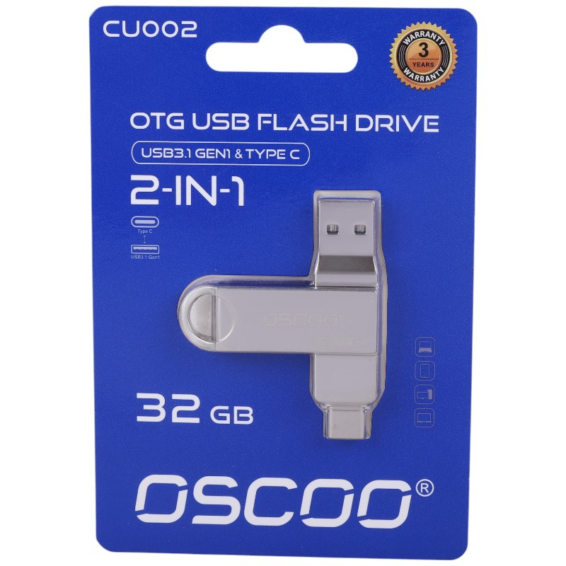 فلش 32 گیگ اوسکو Oscoo CU002 OTG Type-C USB3.1