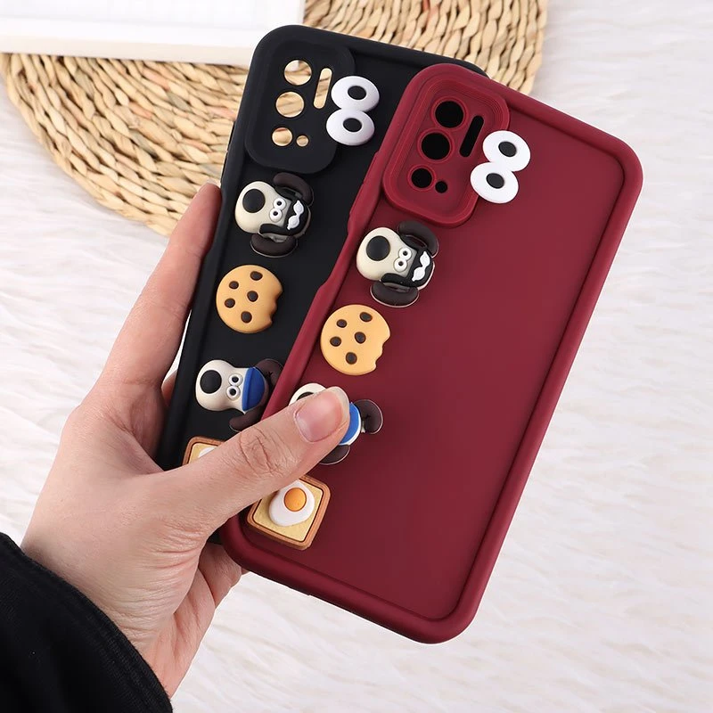 قاب سولید شیائومی Redmi Note 10 5G / Poco M3 Pro عروسک برجسته محافظ لنزدار