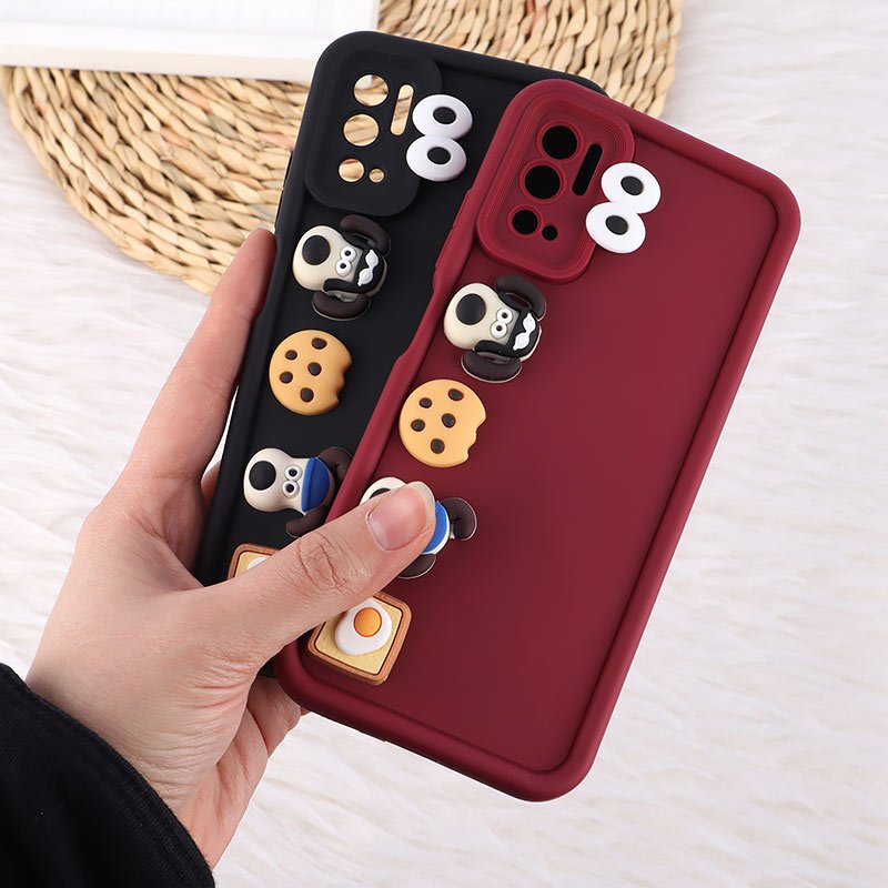 قاب سولید شیائومی Redmi Note 10 5G / Poco M3 Pro عروسک برجسته محافظ لنزدار