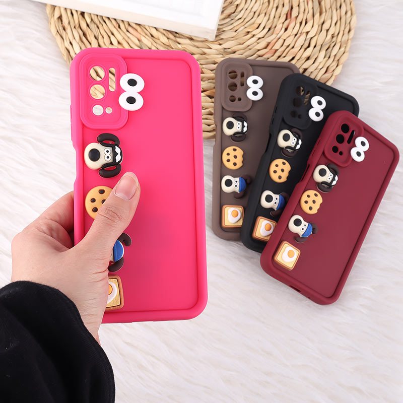 قاب سولید شیائومی Redmi Note 10 5G / Poco M3 Pro عروسک برجسته محافظ لنزدار