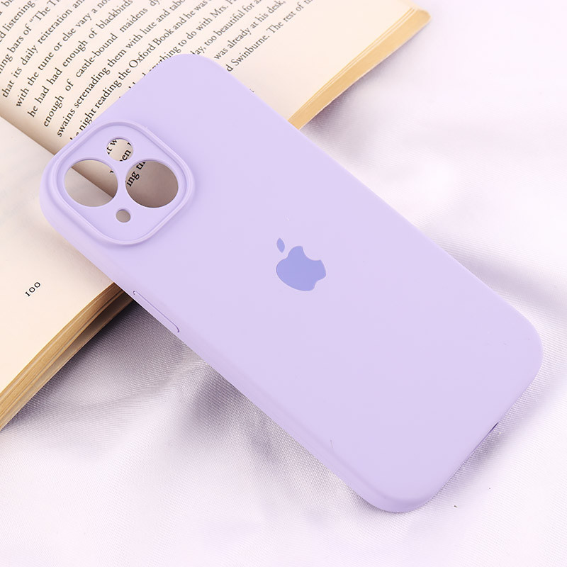 قاب سیلیکونی اصلی زیربسته آیفون iPhone 15 محافظ لنزدار