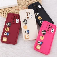 قاب سولید شیائومی Redmi 9 / 9 Prime عروسک برجسته محافظ لنزدار