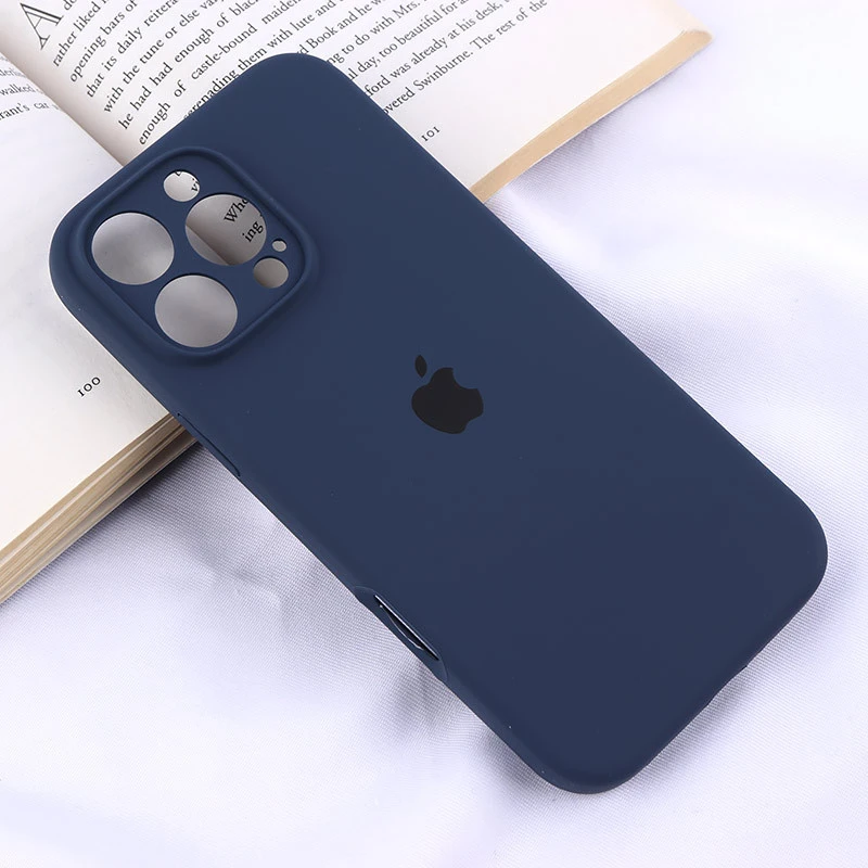 قاب سیلیکونی اصلی زیربسته آیفون iPhone 16 Pro Max محافظ لنزدار