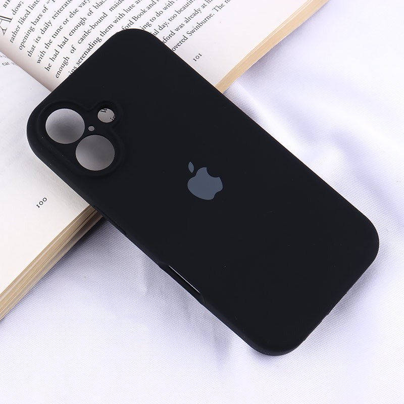 قاب سیلیکونی اصلی زیربسته آیفون iPhone 16 محافظ لنزدار