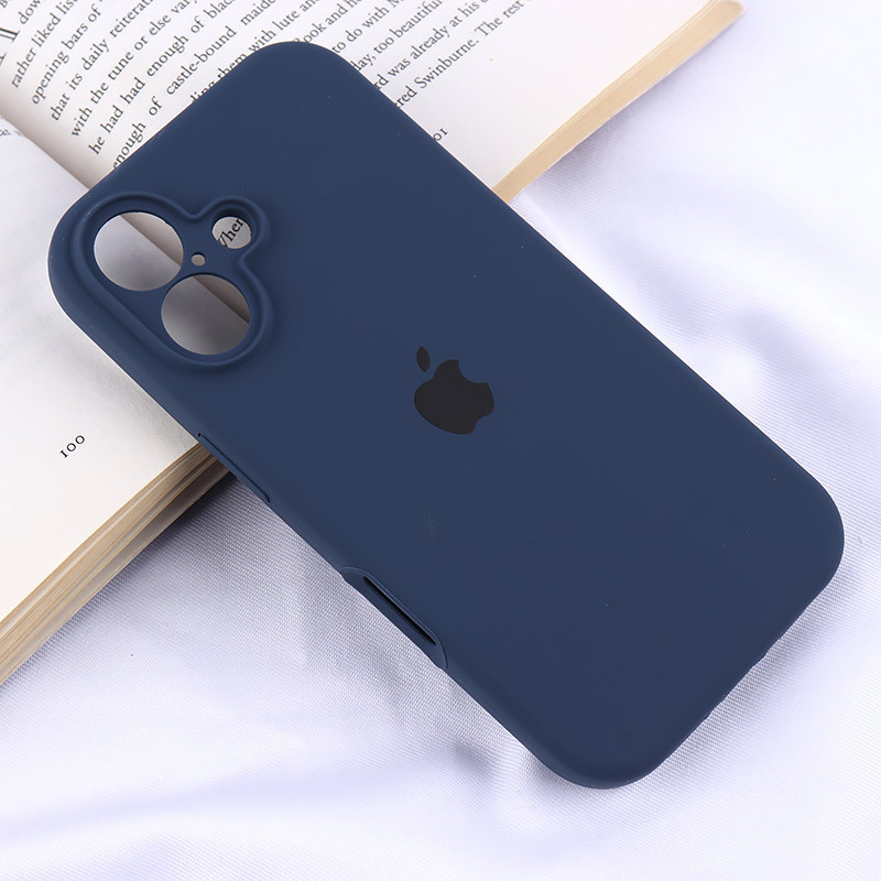 قاب سیلیکونی اصلی زیربسته آیفون iPhone 16 محافظ لنزدار