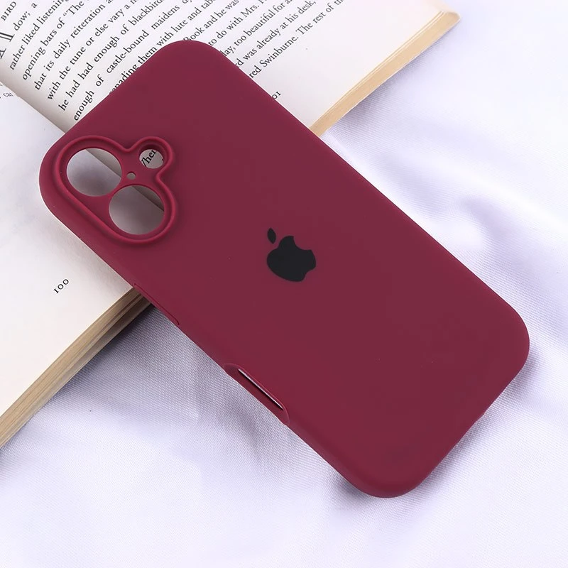 قاب سیلیکونی اصلی زیربسته آیفون iPhone 16 محافظ لنزدار