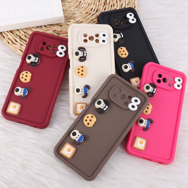 قاب سولید شیائومی Poco X3 / X3 NFC / X3 Pro عروسک برجسته محافظ لنزدار