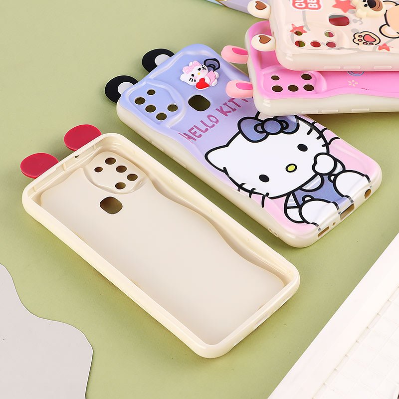 قاب ژله ای سامسونگ Galaxy A21s گوش دار محافظ لنزدار