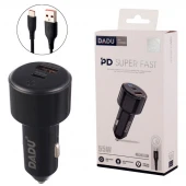 شارژر فندکی فست شارژ DADU DC-150 QC PD 55W + کابل تایپ سی