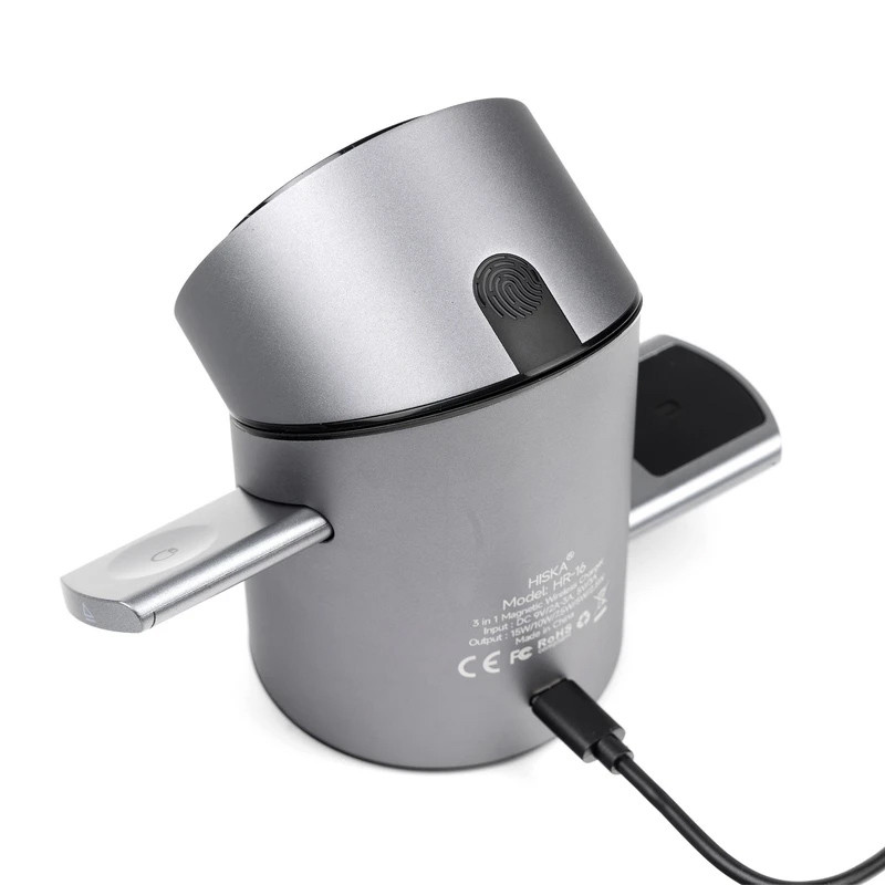 شارژر بی سیم فست شارژ و استند رومیزی Hiska HR-16 15W