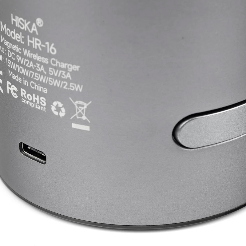 شارژر بی سیم فست شارژ و استند رومیزی Hiska HR-16 15W