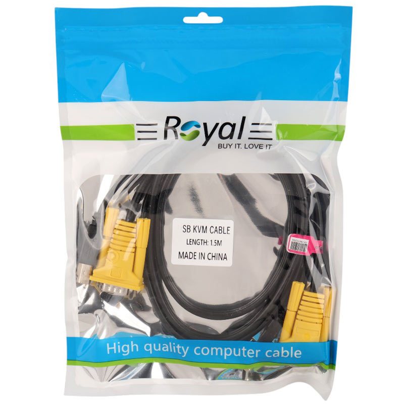 کابل Royal KVM USB 1.5m