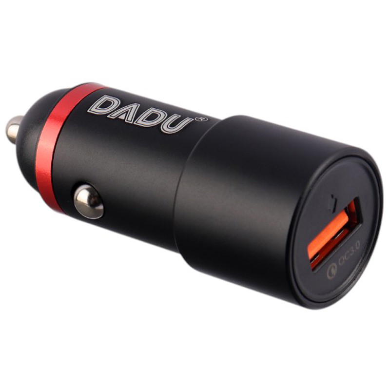 شارژر فندکی فست شارژ DADU DC-124 3A QC3.0 PD 18W + کابل تایپ سی