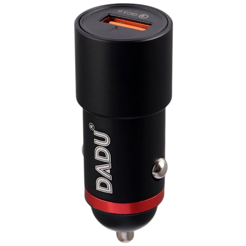 شارژر فندکی فست شارژ DADU DC-124 3A QC3.0 PD 18W + کابل تایپ سی