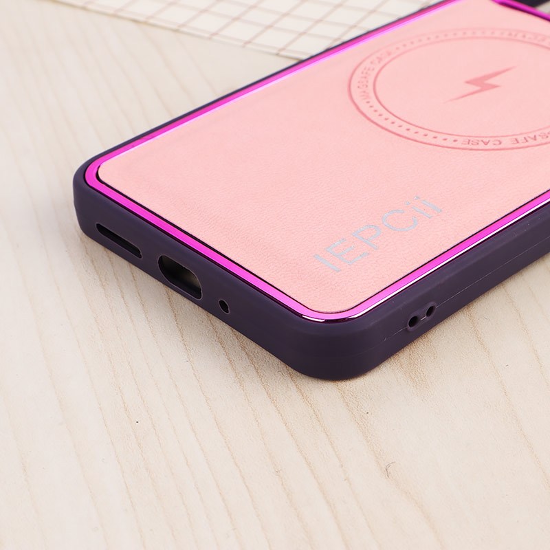 قاب چرمی مگ سیف متال ایرون Xiaomi Redmi 13C / Poco C65