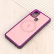 قاب چرمی مگ سیف سامسونگ Galaxy A21s متال ایرون