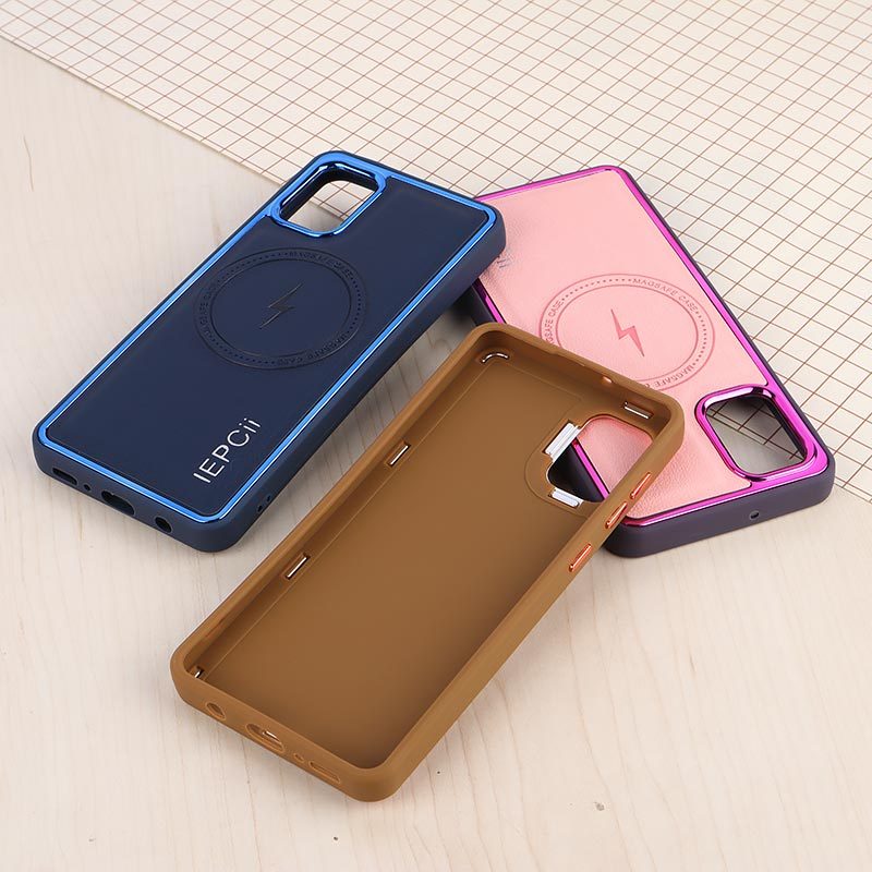 قاب چرمی مگ سیف سامسونگ Galaxy A31 متال ایرون