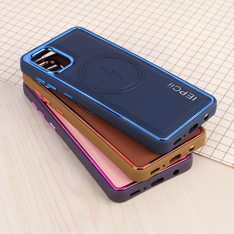 قاب چرمی مگ سیف سامسونگ Galaxy A31 متال ایرون