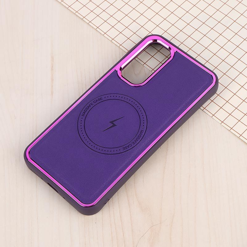 قاب چرمی مگ سیف سامسونگ Galaxy A54 متال ایرون