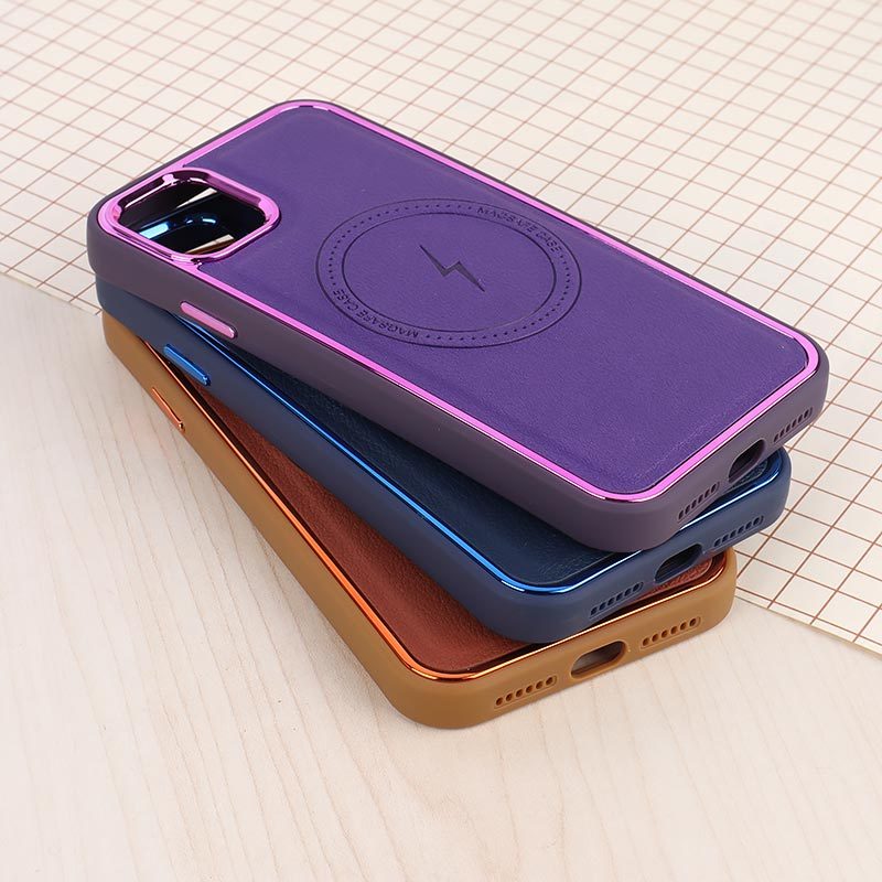 قاب چرمی مگ سیف آیفون iPhone 11 متال ایرون