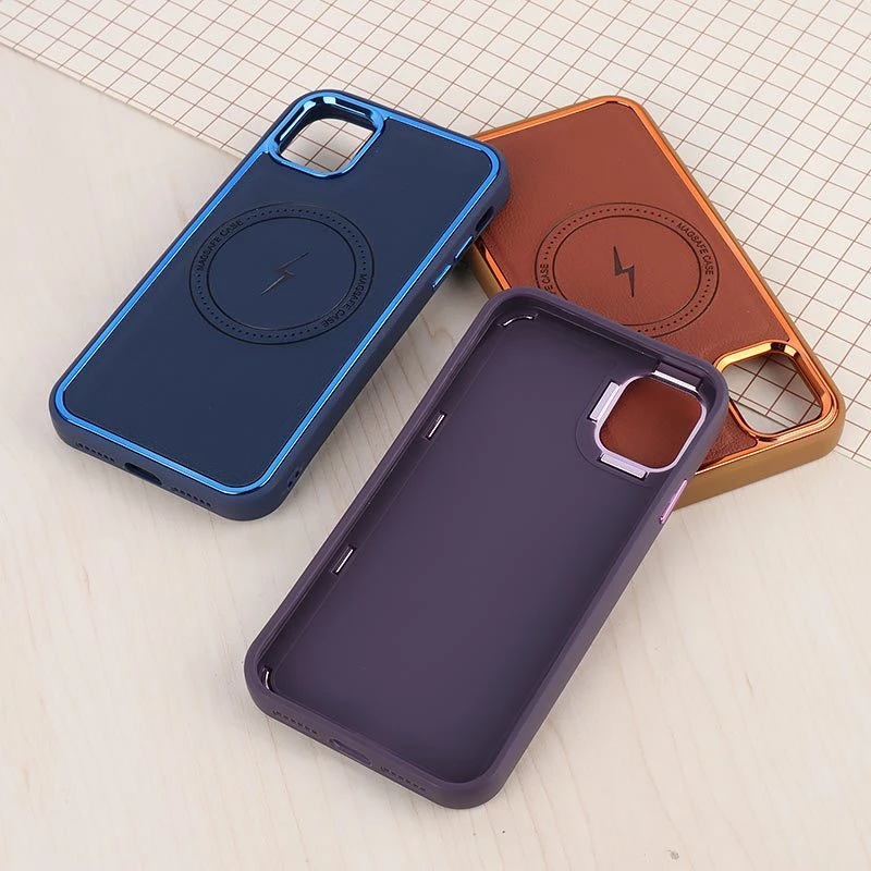قاب چرمی مگ سیف آیفون iPhone 11 متال ایرون