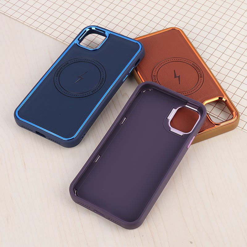 قاب چرمی مگ سیف آیفون iPhone 11 متال ایرون