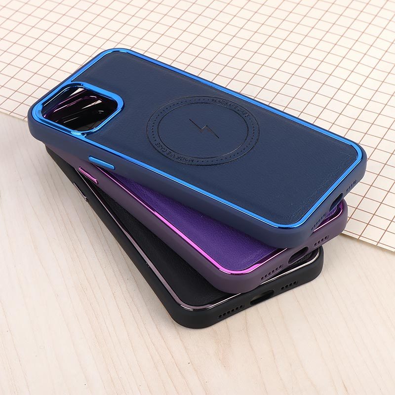 قاب چرمی مگ سیف آیفون iPhone 12 Pro Max متال ایرون