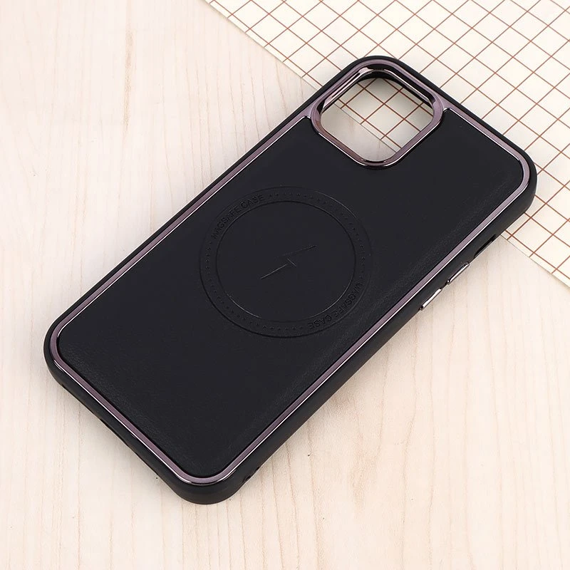 قاب چرمی مگ سیف آیفون iPhone 12 Pro Max متال ایرون