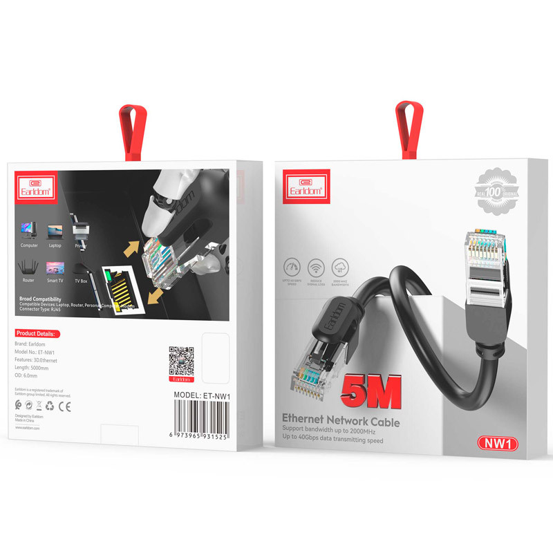 کابل شبکه Earldom ET-NW1 CAT6 5m