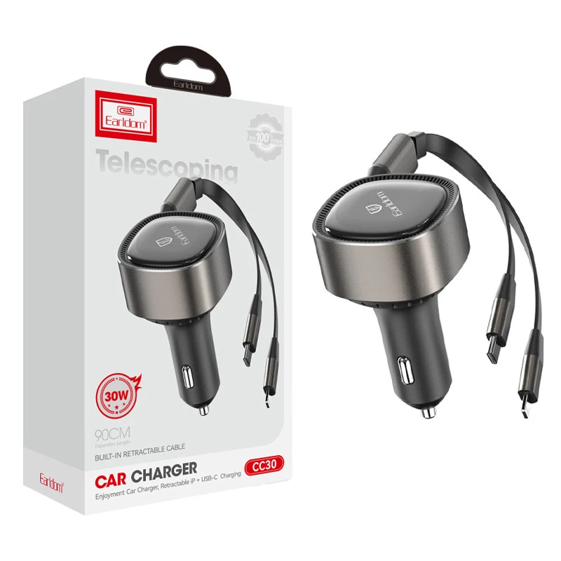 شارژر فندکی فست شارژ Earldom ES-CC30 3A 30W